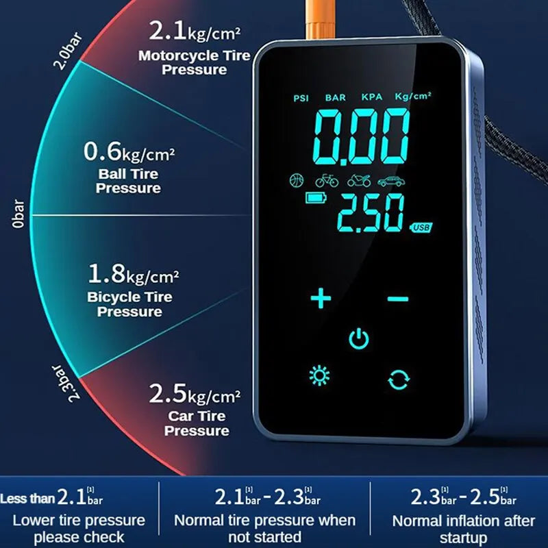 Wireless Digital Touch Air Pump